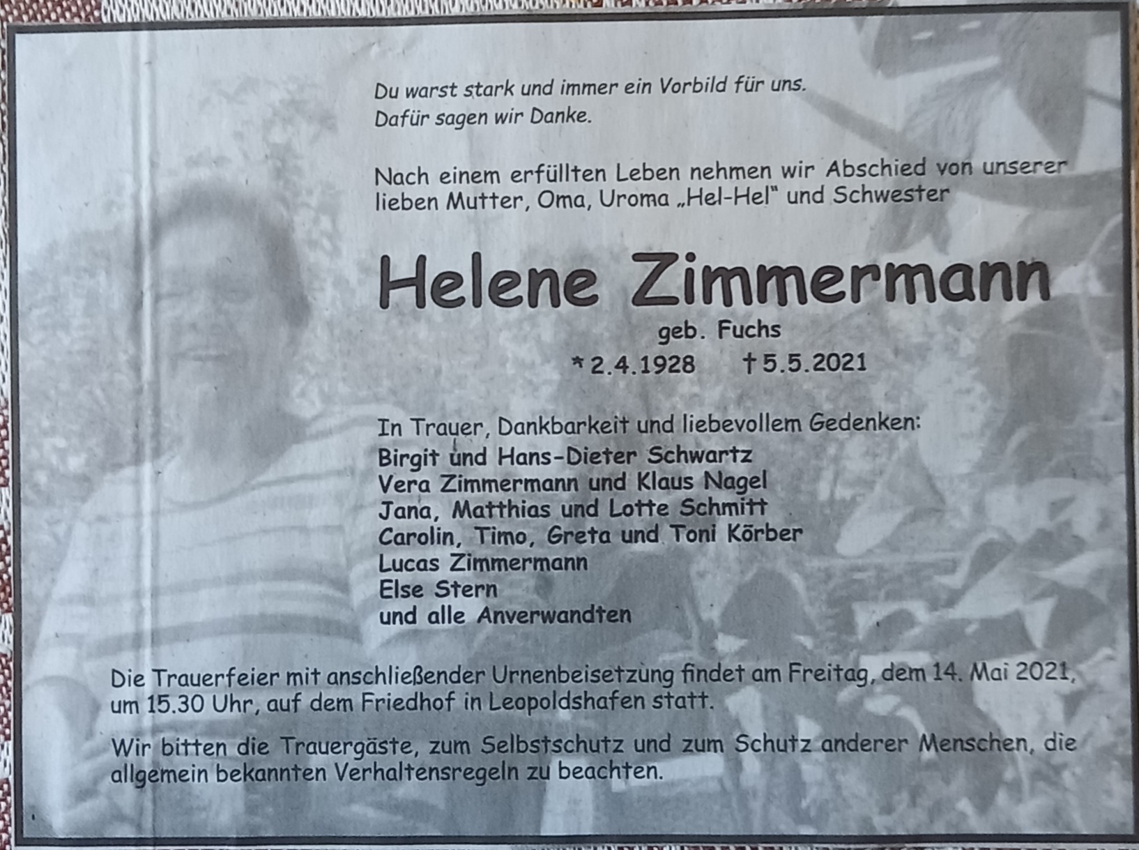 Helene Zimmermann †